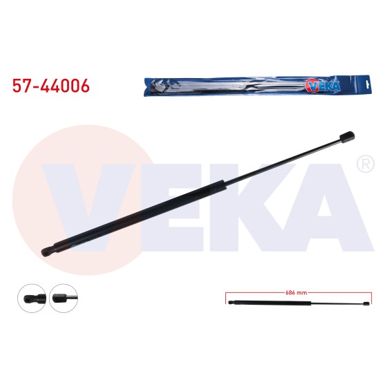 VEKA Bagaj Amortisoru Volkswagen Transporter IV (70xb, 70xc, 7db, 7dw) 1990-2003 - Kod 57-44006 - OEM 701829331Q ürün görseli
