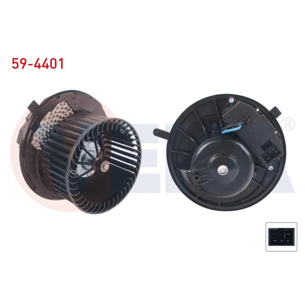 VEKA Kalorifer Motoru Otm. Klimali Kontrol Uniteli Seat Leon 2005-2012 / Seat Altea 2004- / Seat Leon 2005-2012 / Audi A3 2003-2012 / Audi Q3 2011- / TT 2006-2013 - Kod 59-4401 - OEM 1K1820015