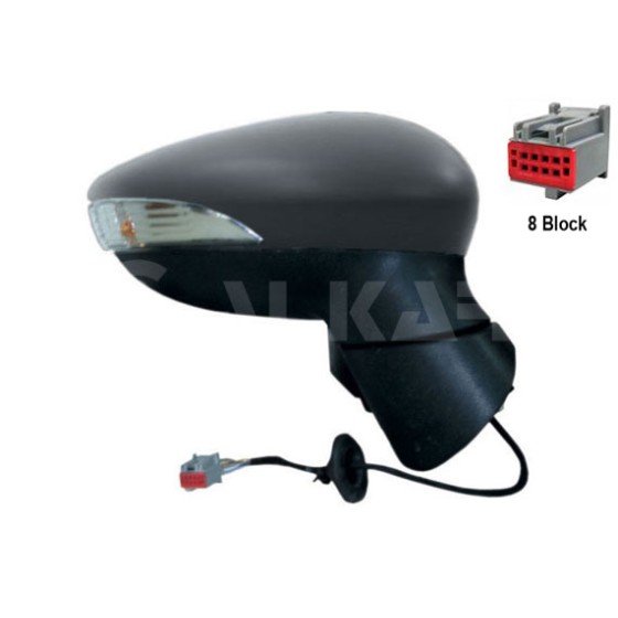 ALKAR Dis Dikiz Aynasi Sag Elektrikli Isitmali Astarli Sinyalli 6 Pin Ford Fiesta VI 2008-2013 - Kod 6120394 - OEM 1542155 ürün görseli