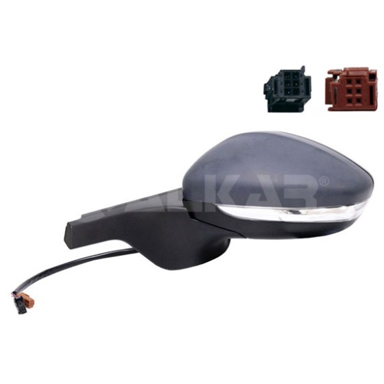 ALKAR Dis Dikiz Aynasi Sol Elektrikli Isitmali Astarli Sinyalli 7 Pin Citroen C3 Iii 2016 - Kod 6139881 - OEM 1607512580 ürün görseli