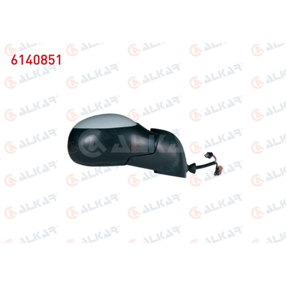 ALKAR Dis Dikiz Aynasi Sag Elektrikli Isitmali Astarli (5 Pin) Citroen C3 (FC) 2002-2009 - Kod 6140851 - OEM 8149.RY ürün görseli