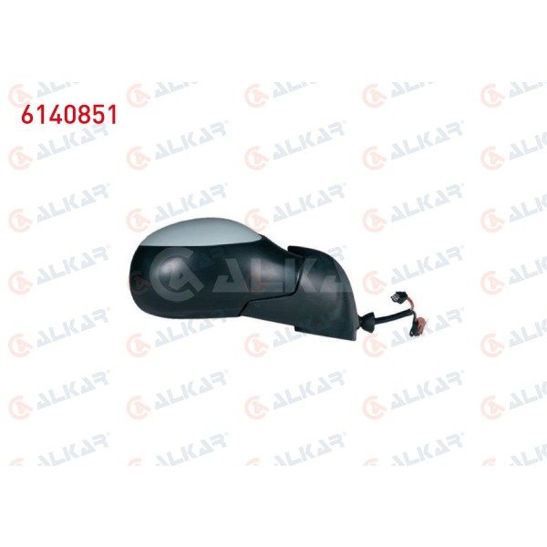 ALKAR Dis Dikiz Aynasi Sag Elektrikli Isitmali Astarli (5 Pin) Citroen C3 (FC) 2002-2009 - Kod 6140851 - OEM 8149.RY