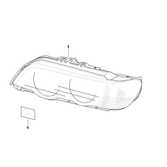 WENDER Far - Cami X5 E53 Sağ 2000-2003 - Kod 63126930212P1 - OEM 63126930212 ürün görseli