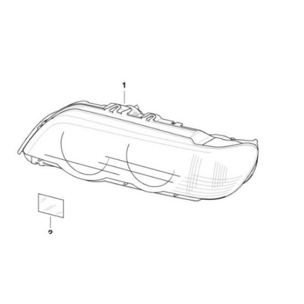 WENDER Far - Cami X5 E53 Sağ 2000-2003 - Kod 63126930212P1 - OEM 63126930212