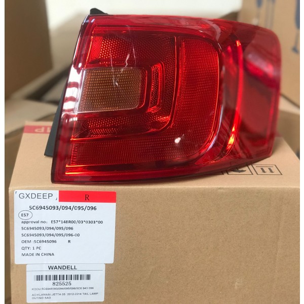 İthal Stop Lambası - Diş Sağ Volkswagen Jetta 10-14 Dpo - Kod 825525 - OEM 5C6945096