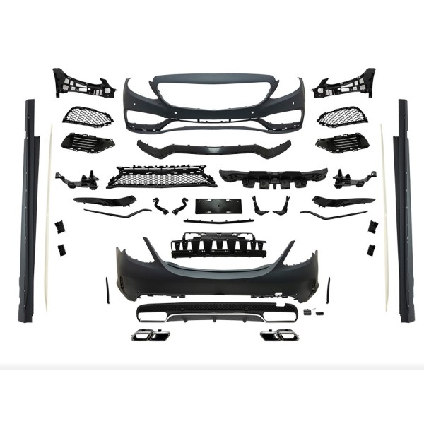 WENDER Body Kit W205 Pdcli:ön / Arka, 2b2-çıkış, Mrşp-li, Egz.uçlu -Amg - OEM A2052101