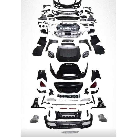 WENDER Far - Komple Body Kit W221 [Donusum=> W222] 0-0-çıkış, Panj-lu, Egz.uçlu, Kaput / Çamurluk / Bagaj Kap., Far / Stop, Aynalar -S450 Sport - OEM A2212209 ürün görseli