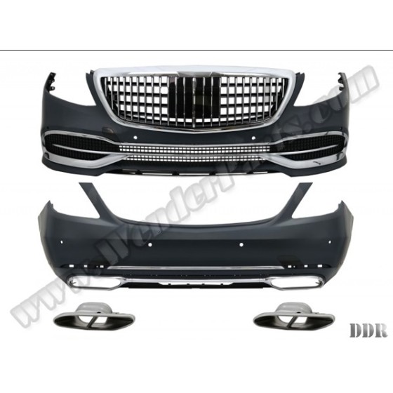 WENDER Body Kit W222 Pdcli:arka, 2b2-çıkış, Acc Panj-lu, Egz.uçlu -Maybach- 2017 - OEM A2222110 ürün görseli