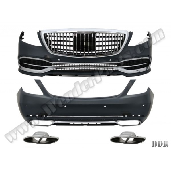 WENDER Body Kit W222 Pdcli:arka, 2b2-çıkış, Acc Panj-lu, Egz.uçlu -Maybach- 2017 - OEM A2222110