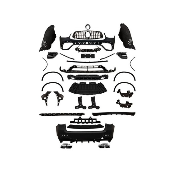 WENDER Body Kit X253 Pdcli:ön, 2b2-çıkış, Panj-lu, Egz.uçlu -Amg GLC63- 2015 - OEM A2532100 ürün görseli
