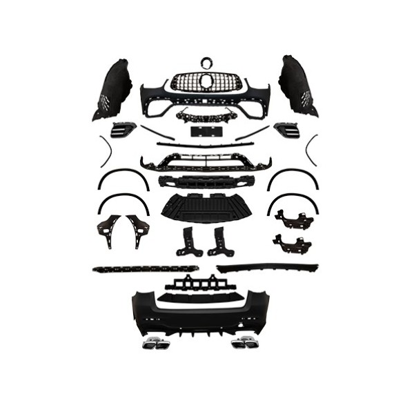 WENDER Body Kit X253 Pdcli:ön, 2b2-çıkış, Panj-lu, Egz.uçlu -Amg GLC63- 2015 - OEM A2532100