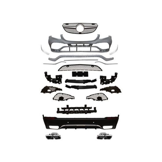 WENDER Body Kit C253 Pdcli:ön / Arka, 2b2-çıkış, Panj-lu, Egz.uçlu -Amg GLC63- 2015 - OEM A2532103 ürün görseli