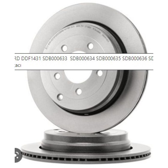 İthal Arka Fren Diski - Havali Kaplamali Land Rover Discovery Iii (Taa) 2.7 V6 Audi TDI 5 Bijon, 9x59, 7 2004-2010 - Kod A4008VR - OEM SDB500150 ürün görseli