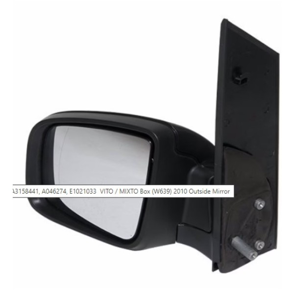 WENDER Ayna - Komple Ayna VITO639 Sol; Mekanik - OEM A6398100619