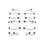 ÖN Düzen Kiti 12 Parça Volkswagen Passat - A6 2000-2005 (Ince Kafa) - Kod AYD-07079 - OEM 4B0498998