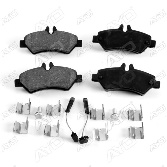 Arka Fren Balatası - Saçli Fisli Tek Teker Mercedes-benz Sprinter 3, 5T (906)cdi 2006-2009 / 313 CDI 2006-2009 / 315 CDI 2006-2009 Crafter 2.5 Audi TDI 2006-2016 - Kod AYD-60085D - OEM 2E0698451 ürün görseli