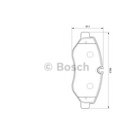 Bosch Fren Balata ÖN Mercedes-benz Sprinter 209, 211, 215, 218, 309, 311, 315, 318.cdi -Wv.crafter 28-35-50om.64606 +& - Kod BCH0986TB2948 - OEM A0044208320 ürün görseli