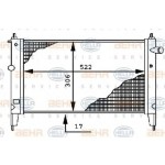 BEHR SU Radyatörü Opel Astra F 1.4 Klimasiz - Kod BHR8MK376716071 - OEM 1300114