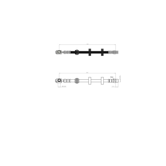 BLUEMAX Ön Fren Hortumu - Fren Hortumu Volkswagen Golf 3 91-99 - Kod BL-10-0126 - OEM 1H0611701A ürün görseli