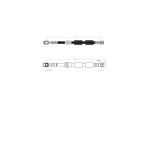 BLUEMAX Ön Fren Hortumu - Fren Hortumu Volkswagen Golf Volkswagen Bora A3 Seat Leon Seat Toledo Seat Ibiza D / E / G / M - Kod BL-10-0129 - OEM 1J0611701B