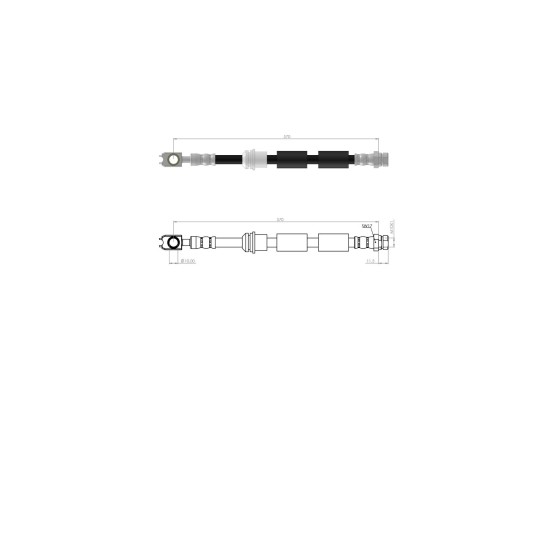 BLUEMAX Ön Fren Hortumu - Fren Hortumu Volkswagen Golf Volkswagen Bora A3 Seat Leon Seat Toledo Seat Ibiza D / E / G / M - Kod BL-10-0129 - OEM 1J0611701B ürün görseli