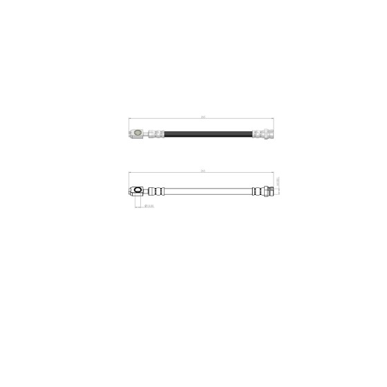 BLUEMAX Arka Fren Hortumu - Fren Hortumu Sağ Golf5-volkswagen Jetta-volkswagen Passat-a3-seat Leon - Kod BL-10-0137 - OEM 1K0611776 ürün görseli