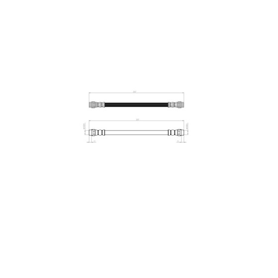BLUEMAX Arka Fren Hortumu - Fren Hortumu LT35 LT28 96-06 - Kod BL-10-0146 - OEM 2D0611775A ürün görseli