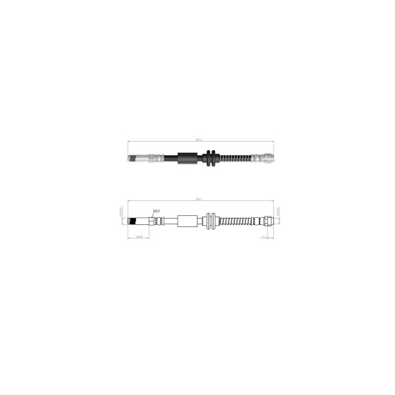 BLUEMAX Ön Fren Hortumu - Fren Hortumu Volkswagen Amarok 586mm 2010> - Kod BL-10-0148 - OEM 2H0611701B ürün görseli