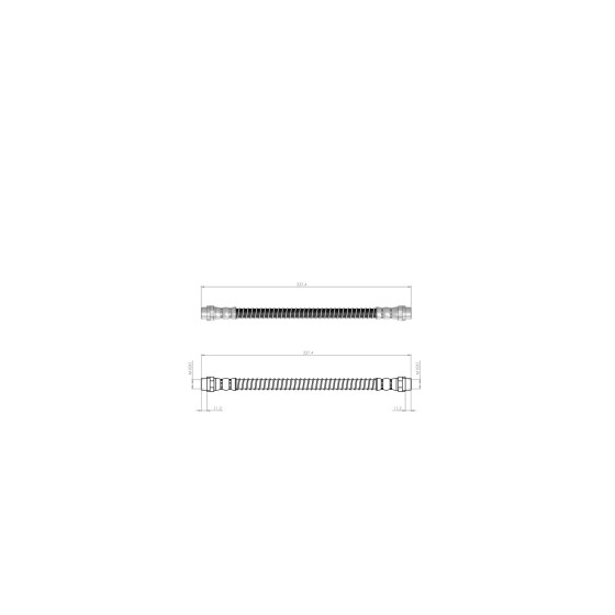 BLUEMAX Arka Fren Hortumu - Fren Hortumu Volkswagen Amarok 338 MM 2010> - Kod BL-10-0149 - OEM 2H0611775B ürün görseli