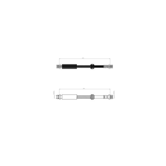 BLUEMAX Arka Fren Hortumu - Fren Hortumu Volkswagen Caddy 2004>> - Kod BL-10-0150 - OEM 2K0611775C ürün görseli