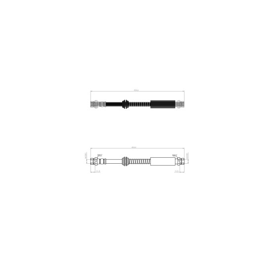 BLUEMAX Arka Fren Hortumu - Fren Hortumu Volkswagen Caddy 2004 - Kod BL-10-0152 - OEM 2K3611775A ürün görseli