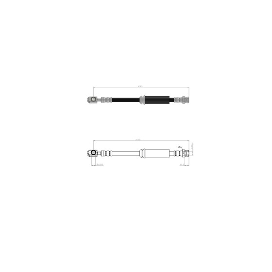 BLUEMAX Ön Fren Hortumu - Fren Hortumu Volkswagen Passat 2010>> 34790 - Kod BL-10-0157 - OEM 3C0611701B ürün görseli