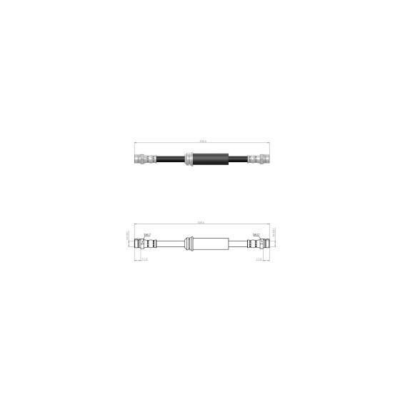 BLUEMAX Ön Fren Hortumu - Fren Hortumu Volkswagen Passat 2010>> 30794 - Kod BL-10-0158 - OEM 3C0611701C ürün görseli