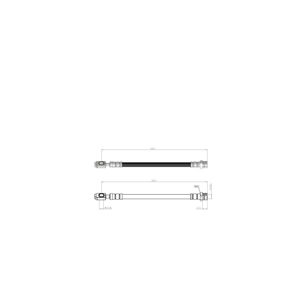 BLUEMAX Arka Fren Hortumu - Fren Hortumu Volkswagen Passat Volkswagen Tiguan Volkswagen Touran Volkswagen Golf 7 - Kod BL-10-0197 - OEM 5N0611775