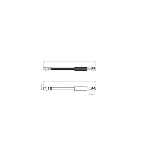 BLUEMAX Fren Hortumu - Volkswagen Golf 7 Arka Fren Hortumu - Kod BL-10-0202 - OEM 5Q0611775Q ürün görseli