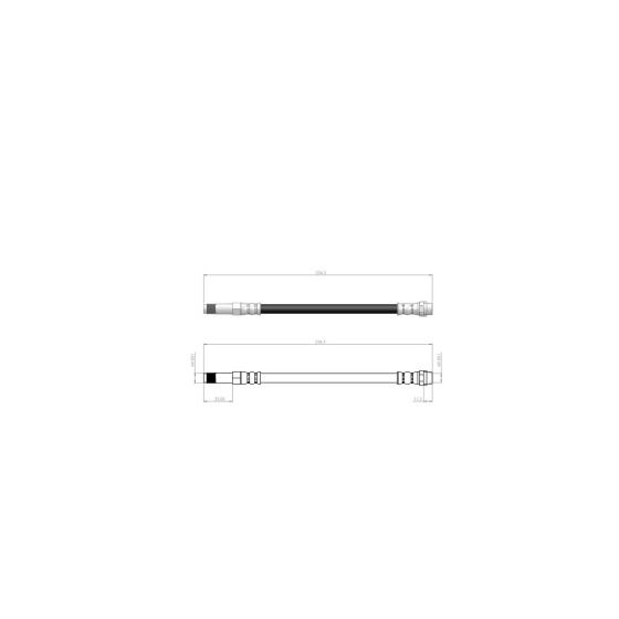 BLUEMAX Arka Fren Hortumu - Fren Hortumu Diş T5 T6 04> - 30405 - Kod BL-10-0218 - OEM 7H0611776C ürün görseli