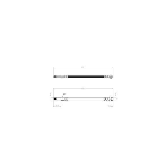 BLUEMAX Ön Fren Hortumu - Arka Fren Hortumu LT28 LT35 LT46 Mercedes-benz Sprinter - Kod BL-10-0252 - OEM 2D0611701 ürün görseli
