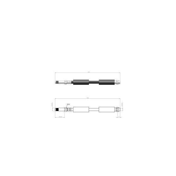 BLUEMAX Arka Fren Hortumu - Fren Hortumu Crafter Mercedes-benz Sprinter Lastik Tip - Kod BL-10-0254 - OEM 2E0611707C ürün görseli