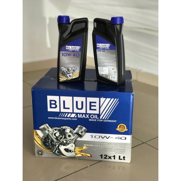 BLUEMAX OIL Motor Yaği 10w40 1 Litre Sentetik ( Koli Adedi 12 ) - OEM BL-10002