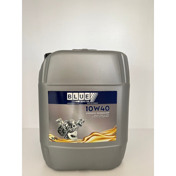 BLUEMAX OIL Motor Yaği 10w40 20 Litre Sentetik ( 1 Palette 48 Adet Var ) - OEM BL-10015