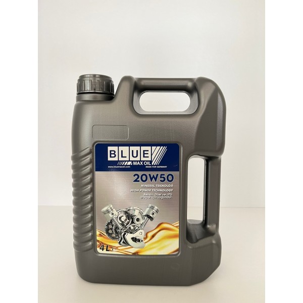 BLUEMAX OIL Motor Yaği 20w50 4 Litre Tam Sentetik Koli Adeti 4 - OEM BL-10018