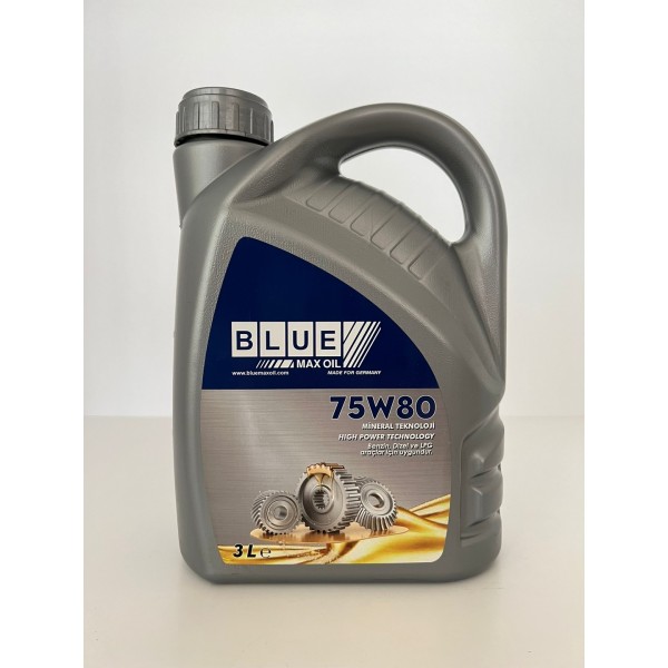 BLUEMAX OIL Şanzıman Parçası - 75w80 Şanziman VE Dişli Yaği Manuel Şanziman VE Dişli Yaği / Tam Sentetik Gl-5 3 Litre (Koli Adedi 6) - OEM BL-10022