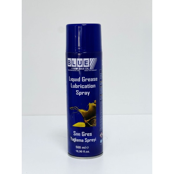 BLUEMAX OIL Sivi Gres Yağlama Spreyi 500 ML ( Koli Adedi / 24 LÜ ) - OEM BL-10031