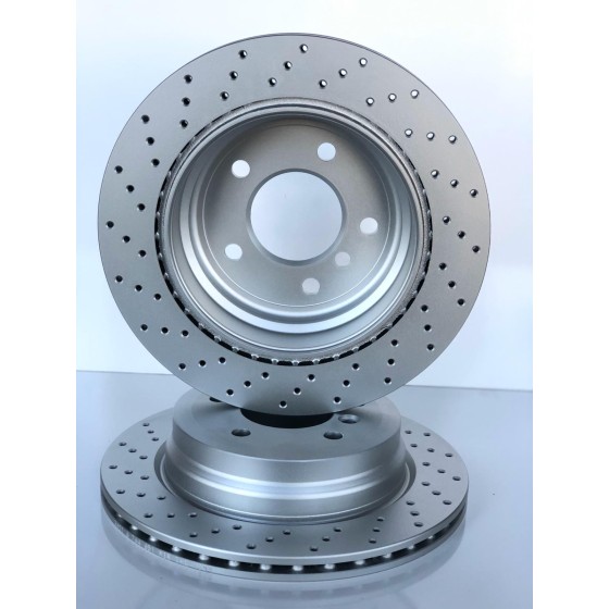 BLUEMAX Fren Diski - Bmw Fren Diski Arka F30-f30 Lci-f31 F31 Lci-f34-f34 Lci-f35-f35 Lci-f33-f33 Lci-f36 10-18 DDF2313C Karbonlu Delikli - Kod BL-1026S - OEM 34216792229 ürün görseli