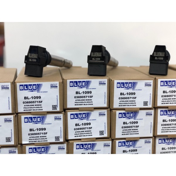 BLUEMAX Ateşleme Bobini - Volkswagen Polo-golf4-golf5-volkswagen Bora-seat Cordoba-skoda Fabia Bby-bky-bbz-bcb-bmy-blg-caxa-cava-bag-blf-blp 1, 4 16v-1, 4 Tsi-1, 6 FSI 99 - Kod BL-1099 - OEM 036905715F
