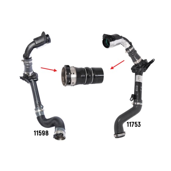 BLUEMAX Turbo Hortumu Plastik Boru Hariç OK Ile Gösterilen Küçük Hortum Renault Megane Iii 1.5 DCI Renault Fluence 1.5 DCI Renault Kangoo II 1.5 DCI - Kod BL-11599 - OEM 144602487R8200687468 ürün görseli