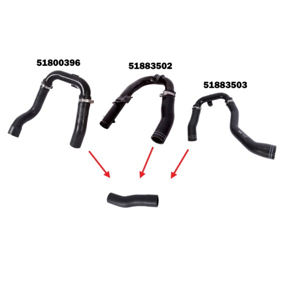 BLUEMAX Turbo Hortumu Metal Boru Hariç Fiat Linea 1.3 MULTIJET 85 / 90 HP - Kod BL-15408 - OEM 51800396518835025188350351976435 ürün görseli