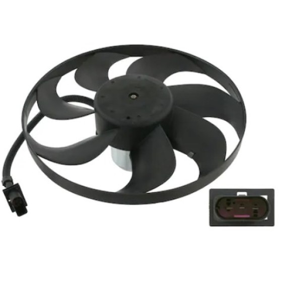 BLUEMAX Fan Motoru - Golf4-volkswagen Bora-a3-seat Toledo Akl-bfq-agu-agn-bcb-agr 1, 6-1, 8-1, 9 Audi TDI Sol (8ew 009 (345 Mm) - Kod BL-1589 - OEM 1J0959455F ürün görseli