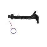 BLUEMAX Devirdaim Su Pompası - Borusu Contasi OK Ile Gösterilen Contac1 C2 C3 DS3 208 308 1.2 Vti - Kod BL-17159 - OEM 9832143980
