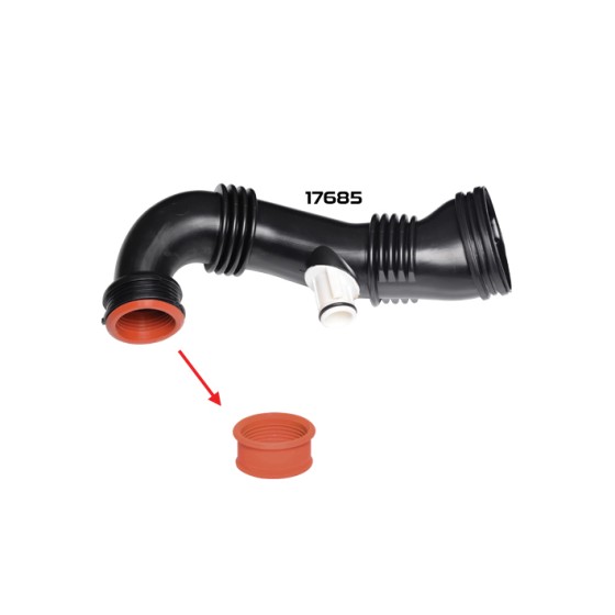 BLUEMAX Bmw Hava Filtre Borusu Contasi Mini Cooper R55 1.6 D. Mini Cooper R56 1.6 D. Peugeot Partner Tepee / Peugeot Partner II 1.6 HDI 1434.c8 - Kod BL-17680 - OEM 9686311380 ürün görseli